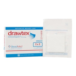 [UMN-00300] Hydroconductive Wound Dressing Drawtex® 2 X 2 Inch Square