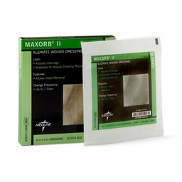 [MDL-MSC7344EP] Calcium Alginate Dressing Maxorb® II 4 X 4 Inch Square Calcium Alginate Sterile