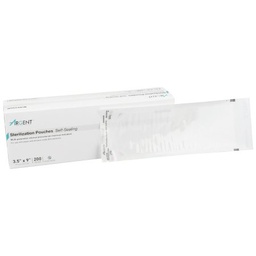 [MCK-73-SSP381] Sterilization Pouch McKesson Argent™ Sure-Check® Ethylene Oxide (EO) Gas / Steam 3-1/2 X 9 Inch Transparent / Blue Self Seal Paper / Film