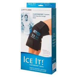 [BTC-512] Cold Pack with Wrap Ice It!® MaxCOMFORT™ System Knee 12 X 13 Inch Fabric / Foam / Vinyl / Gel Reusable