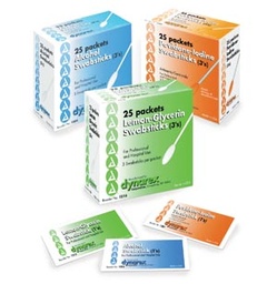 [DYX-1201] Impregnated Swabstick 10% Strength Povidone Iodine Individual Packet NonSterile