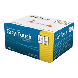 [MHC-831165] Standard Insulin Syringe with Needle EasyTouch™ 1 mL 5/16 Inch 31 Gauge NonSafety Thin Wall