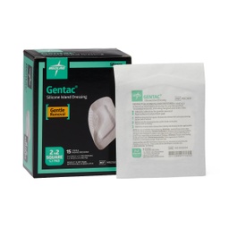 [MDL-MSC3322] Silicone Adhesive Island Wound Dressing, 2" x 2", 1" x 1" Pad Size