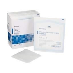 [MCK-16-4242] Gauze Sponge McKesson Cotton 12-Ply 4 X 4 Inch Square Sterile