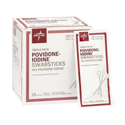 [MDL-MDS093902] Impregnated Swabstick 10% Strength Povidone-Iodine Individual Packet NonSterile