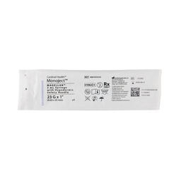 [CAR-8881833310] Syringe with Hypodermic Needle Magellan™ 3 mL 23 Gauge 1 Inch Attached Needle Sliding Safety Needle