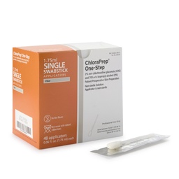 [BEC-260100] Impregnated Swabstick ChloraPrep™ One-Step 2% / 70% Strength CHG (Chlorhexidine Gluconate) / Isopropyl Alcohol NonSterile