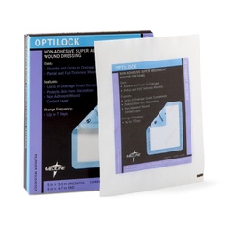 [MDL-MSC6455EP] Super Absorbent Dressing OptiLock Polymer 5 X 5-1/2 Inch Sterile