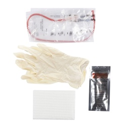 [BAR-4A5044] Intermittent Catheter Kit Touchless® Plus Closed System / Unisex 14 Fr. Without Balloon Red Rubber