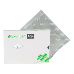 [MOL-603422] Silver Gelling Fiber Dressing Exufiber® Ag+ 4 X 5 Inch Rectangle Sterile