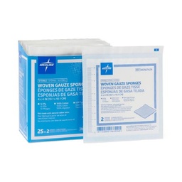 [MDL-NON21424] USP Type VII Gauze Sponge Cotton 12-Ply 4 X 4 Inch Square Sterile