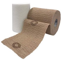 [ACP-8840UBZ-TN] 2 Layer Compression Bandage System CoFlex® TLC Zinc with Indicators 4 Inch X 6 Yard / 4 Inch X 7 Yard Self-adherent / Pull On Closure Tan NonSterile 25 to 30 mmHg