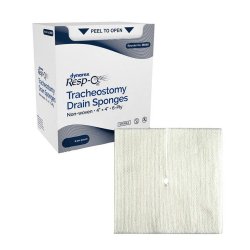 [DYX-35050] Drain Sponge Dynarex Resp-O2™ 4 X 4 Inch 6-Ply Sterile 2 per Pack