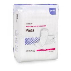 [MCK-PADLT] Bladder Control Pad McKesson Super 10 Inch Length Moderate Absorbency Polymer Core One Size Fits Most