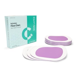 [CTN-H00750] HySolate Flexi-Dam Preframed Rubber Dam Not Made With Natural Rubber Latex Purple 6 in x 6 in 20/Box
