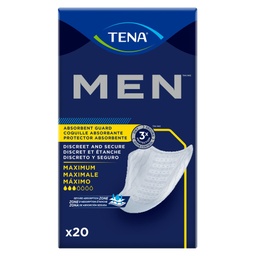 [ESS-50600] Bladder Control Pad TENA® Men™ Maximum 8 Inch Length Heavy Absorbency Dry-Fast Core™ One Size Fits Most
