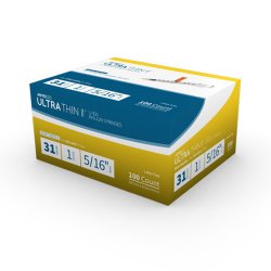 [MHC-744] Standard Insulin Syringe with Needle AIMSCO® 1 mL 5/16 Inch 31 Gauge NonSafety Ultra Thin Wall