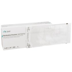 [MCK-73-SSP382] Sterilization Pouch McKesson Argent™ Sure-Check® Ethylene Oxide (EO) Gas / Steam 5-1/4 X 10 Inch Transparent / Blue Self Seal Paper / Film