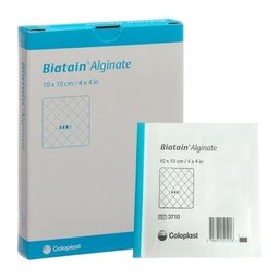 [COL-3710] Alginate Dressing Biatain® 4 X 4 Inch Square Calcium Alginate / CMC (carboxymethylcellulose) Sterile