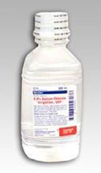 [BAX-2F7122] Irrigation Solution Sodium Chloride, Preservative Free 0.9% Not for Injection Bottle 250 mL