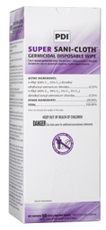 [PDI-U87295] Super Sani-Cloth® Surface Disinfectant Premoistened Germicidal Manual Pull Wipe 50 Count Individual Packet Disposable Alcohol Scent NonSterile
