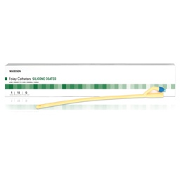 [MCK-16-SLFOL514] Foley Catheter McKesson 2-Way Standard Tip 5 cc Balloon 14 Fr. Silicone Coated Latex