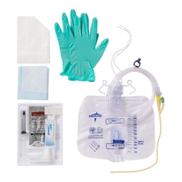 [MDL-DYND11855] Indwelling Catheter Tray Medline Closed System / Foley 14 Fr. 10 cc Balloon Silicone Elastomer Coated Latex