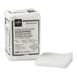 [MDL-PRM21408C] Gauze Sponge Medline 4 X 4 Inch 8-Ply NonSterile 200 per Pack