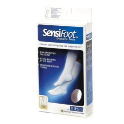 [BSN-6039633] Compression Stocking Jobst® SensiFoot Diabetic Knee High Large White Closed Toe