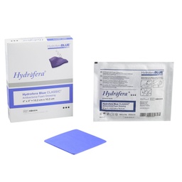 [HYF-HBHD4450] Antibacterial Foam Dressing HydroferaBLUE® Classic 4 X 4 X 1/2 Inch Square Non-Adhesive without Border Sterile