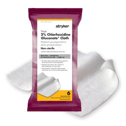 [SAG-9717] Skin Prep Wipe Sage® 6 per Pack Soft Pack 2% Strength CHG (Chlorhexidine Gluconate) NonSterile