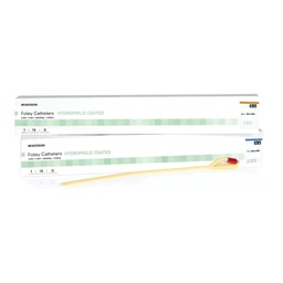 [MCK-16-LFOL524C] Foley Catheter McKesson 2-Way Coude Tip 5 cc Balloon 24 Fr. Hydrophilic Polymer Coated Latex