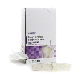 [MCK-20-2680N] Surgical Glove McKesson Perry® Synthetic Surgical Gloves Size 8 Sterile Pair Polychloroprene Extended Cuff Length Smooth Cream Chemo Tested