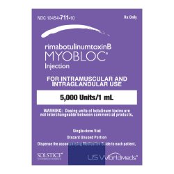 [SOL-10454-711-10] Myobloc® Rimabotulinumtoxinb 5000 Units / mL Injection 1 mL