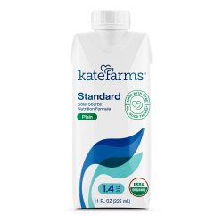 [KTF-811112030027] Oral Supplement Kate Farms Standard 1.4 Plain Flavor Liquid 11 oz. Carton