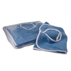 [BKC-BTB1834] Bib Hook and Loop Closure Reusable Terry Cloth Blue