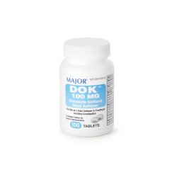 [MJR-00904675060] Stool Softener Tablet 100 per Bottle 100 mg Strength Docusate Sodium