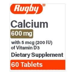 [MJR-80681013800] Joint Health Supplement Calcium / Vitamin D3 Tablet 60 per Bottle