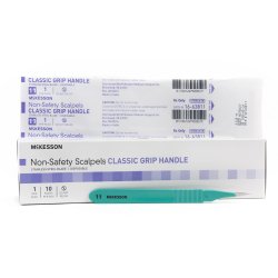 [MCK-16-63811] Scalpel McKesson No. 11 Stainless Steel / Plastic Classic Grip Handle Sterile Disposable