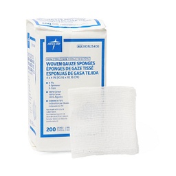 [MDL-NON25408] Gauze Sponge Cotton 8-Ply 4 X 4 Inch Square NonSterile