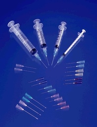 [EXE-26213] Syringe &amp; Needle, Luer Lock, 5cc, 21G x 1½", 100/bx, 8 bx/cs (24 cs/plt)