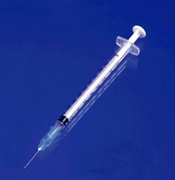 [EXE-26044] Tuberculin Syringe, 1cc with Needle, 25G x 5/8&quot;, Low Dead Space Plunger, Luer Slip, 100/bx, 10 bx/cs (46 cs/plt)