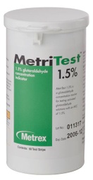 [MET-10-303] Glutaraldehyde Concentration Indicator MetriTest™ 1.5% Pad 60 Test Strips Bottle Single Use