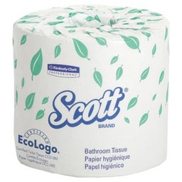 [KIM-04460] Toilet Tissue Scott® Essential White 2-Ply Standard Size Cored Roll 550 Sheets 4 X 4-1/10 Inch