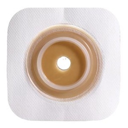 [CON-125267] Ostomy Barrier Sur-Fit Natura® Pre-Cut, Standard Wear Stomahesive® Tape 45 mm Flange Sur-Fit® Natura® System Hydrocolloid 1/2 Inch Opening 4 X 4 Inch