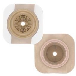 [HOL-11702] Ostomy Barrier New Image™ CeraPlus™ Trim to Fit, Extended Wear Adhesive Tape Borders 44 mm Flange Green Code System Up to 1 Inch Opening